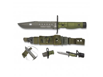 Nůž BAYONET K25 s pouzdrem ZELENÝ + Voucher na další nákup