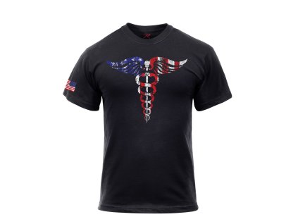 Triko CADUCEUS MEDIC ČERNÉ (velikost S)