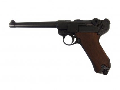 Pistole Parabellum Luger P.08, Německo 1898 (s dřevěnou pažbou)  + Doprava zdarma na další nákup