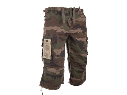 Kraťasy AIR COMBAT předeprané WOODLAND (velikost S)