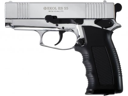 Vzduchová pistole Ekol ES 55 chrom 4,5mm