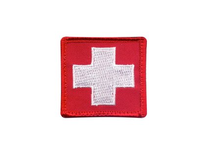 Nášivka vlajka ŠVÝCARSKO 5 x 5 cm velcro