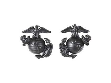 Odznak SUBDUED MARINE CORP GLOBE & ANCHOR ČERNÝ