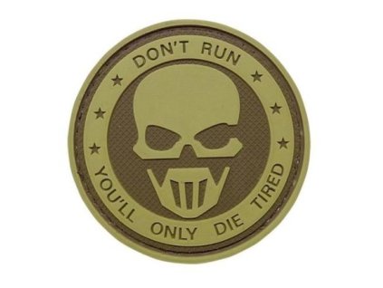 Nášivka DON´T RUN - GHOST velcro