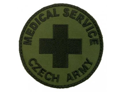Nášivka MEDICAL SERVICE CZECH ARMY bojová VELCRO