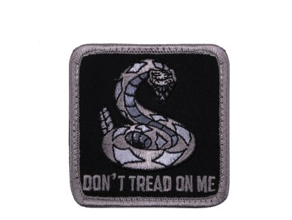 Nášivka DON´T TREAD ON ME velcro ČERNÁ