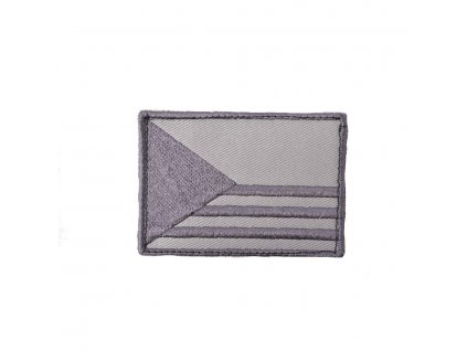 Nášivka VLAJKA ČR PRUHY 7,5 x 5,5cm velcro ŠEDÁ