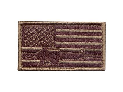 Nášivka USA vlajka se zbraní velcro