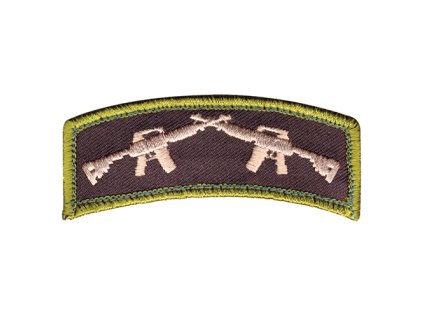 Nášivka CROSSED RIFLES velcro 3 x 7,5 cm