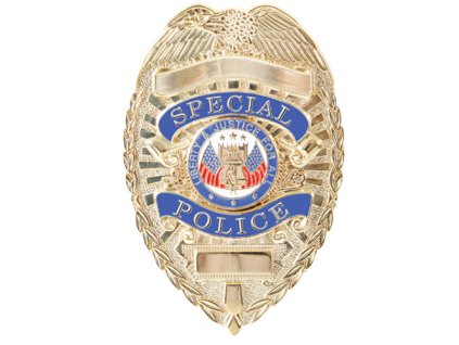 Odznak DELUXE SPECIAL POLICE ZLATÝ