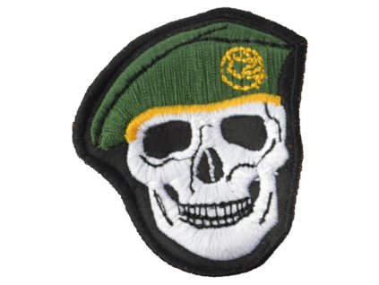 Nášivka LEBKA baret v barvě ZELENÁ