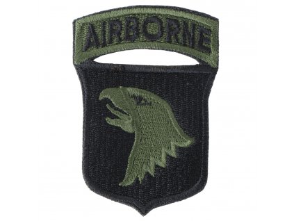Nášivka 101st AIRBORNE DIVISION - ČERNÁ