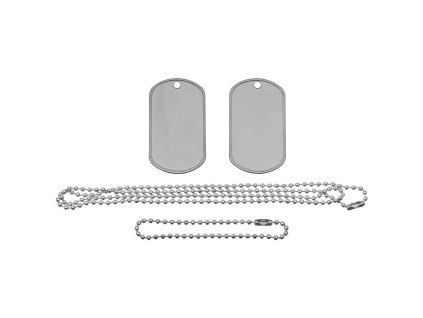 Známky identifikační US ušlechtilá ocel STŘÍBRNÉ