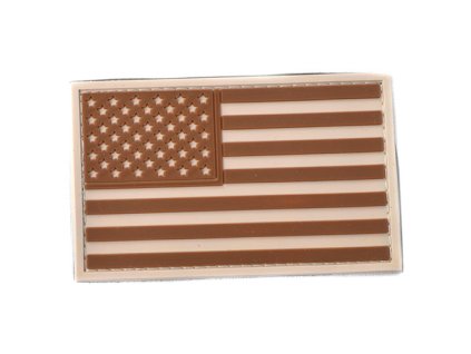Nášivka VLAJKA USA plast DESERT