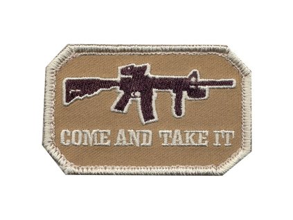 Nášivka COME AND TAKE IT velcro