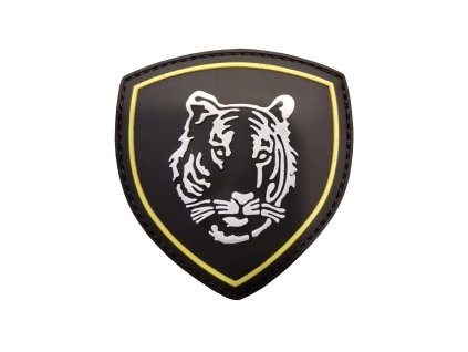 Nášivka 3D TYGR plastová ČERNÁ