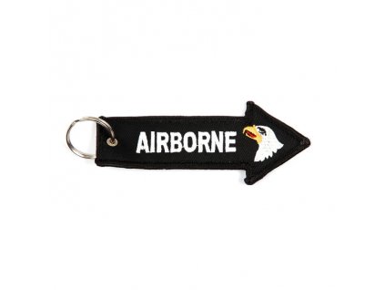 Klíčenka AIRBORNE ČERNÁ
