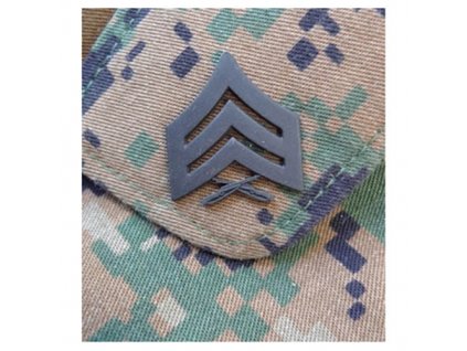 Odznak hodnostní USMC - Sgt. - ČERNÝ