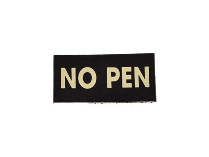 Nášivka IFF IR VELCRO NO PEN ČERNÁ