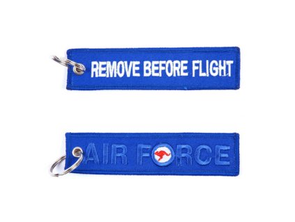 Klíčenka REMOVE BEFORE FLIGHT / AIR FORCE