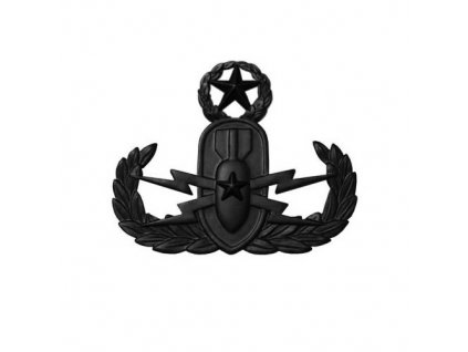 Odznak US EXPLOSIVE ORDANCE DISPOSAL - Master - ČERNÝ