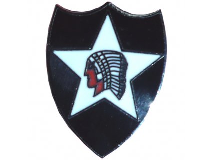 Odznak US 2nd INFANTRY DIVISION / indián barevný /