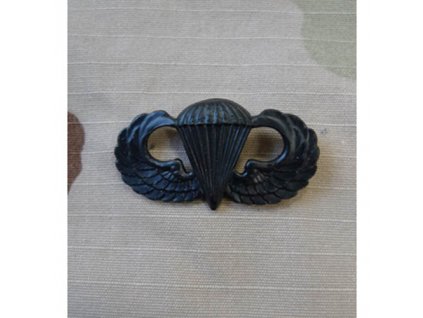 Odznak US PARACHUTIST Basic - ČERNÝ