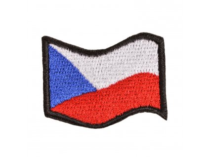 Nášivka ČR vlajka vlající BAREVNÁ