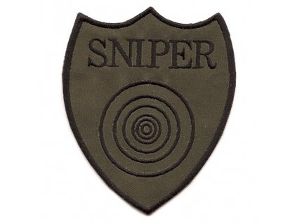 Nášivka SNIPER s terčem - OLIV