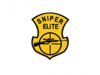 Nášivka SNIPER ELITE s odstřelovací puškou ŽLUTÁ