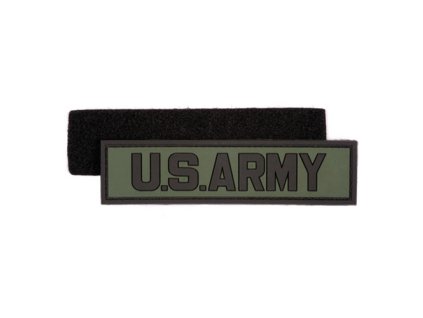 Nášivka U.S. ARMY plast velcro ZELENÁ