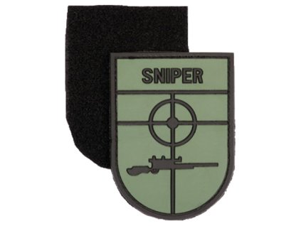 Nášivka SNIPER plast ZELENÁ