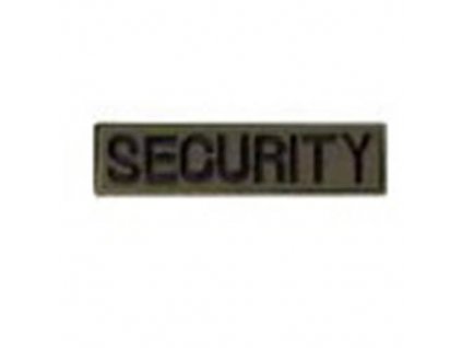 Nášivka SECURITY - OLIV VELCRO