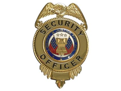Odznak SECURITY OFFICER justice for all