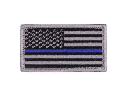 Nášivka USA vlajka MODRÁ linka VELCRO