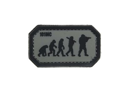 Nášivka AIRSOFT EVOLUTION velcro 3D PVC ČERNÁ