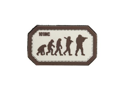 Nášivka AIRSOFT EVOLUTION velcro 3D PVC DESERT