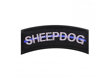 Nášivka SHEEP DOG modrá linka VELCRO