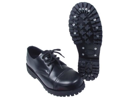 Polobotky 3dírkové Pure Trash ČERNÉ (velikost 4)