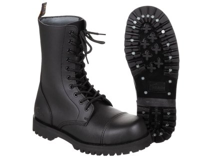 Boty 10 dírekPure Trash ČERNÉ (velikost 8)