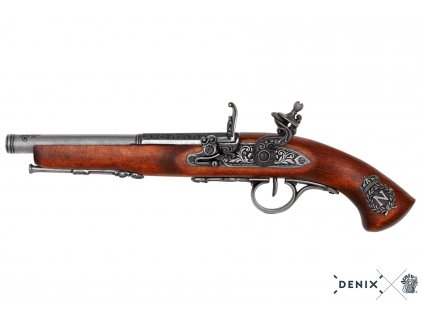 denix Flintlock pistol left handed France 18th C (10)