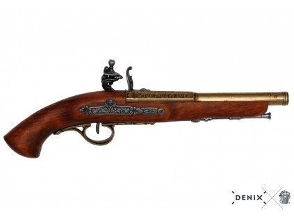 denix Flintlock pistol left handed France 18th C (1)