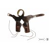 denix Leather cartridge belt for two revolvers