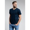Pánská triko CityZen NAVY výstřih do V (Velikost S)