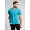 Pánská triko CityZen petrolejové výstřih do V