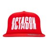 Snapback Octagon Mesh red