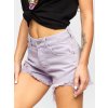 Stylové dámské džínové kraťasy Bolf fialová (Velikost XS)
