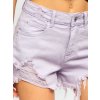 Stylové dámské džínové kraťasy Bolf fialová (Velikost XS)