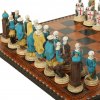 Šachové figurky Křižáci proti Arabům