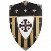 Dřevěný štít Jerusalem s křížem